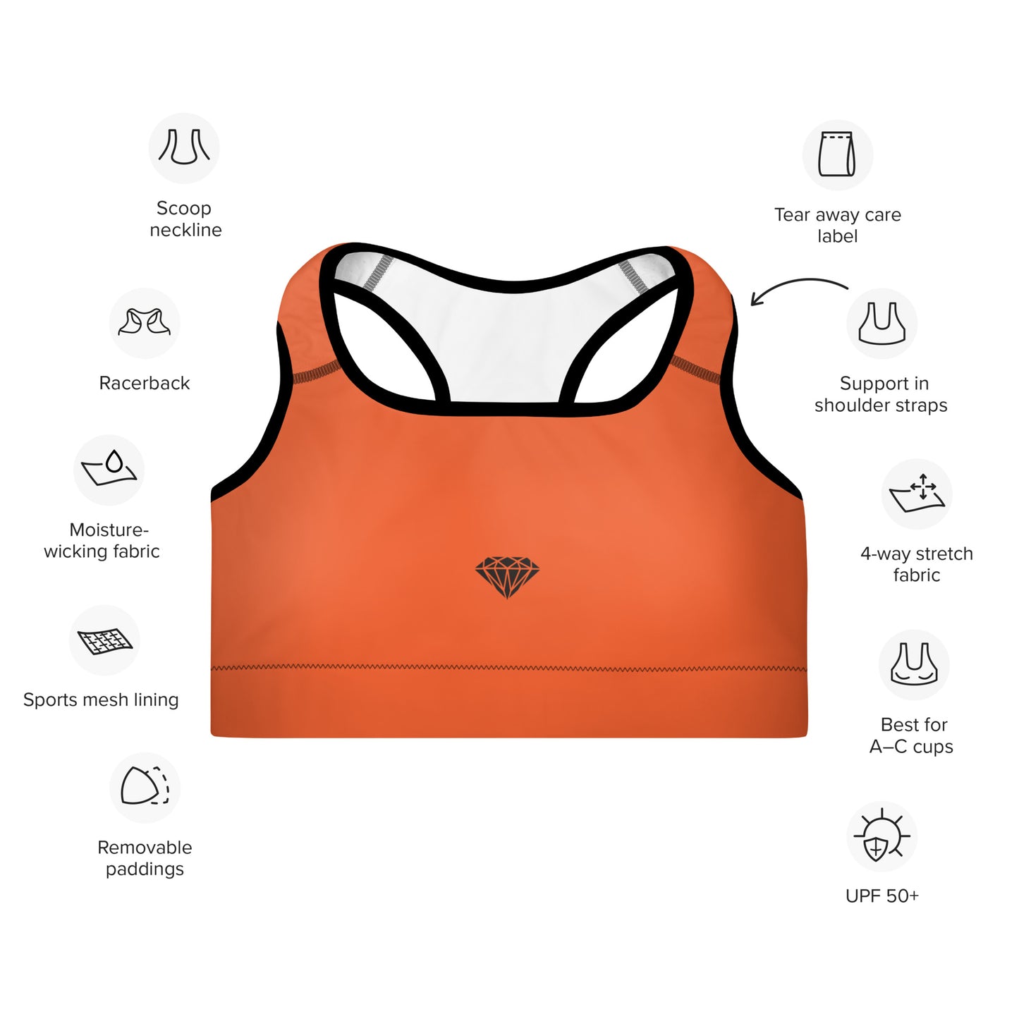 Sport Bra Naranja