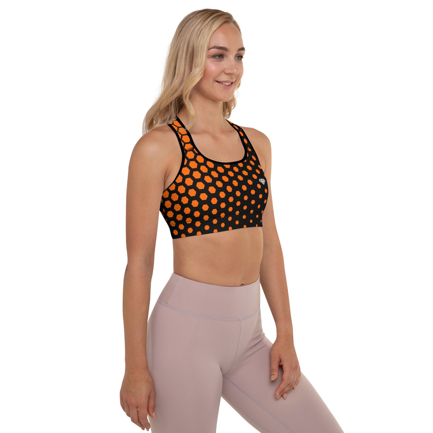 Sport Bra Polígono Naranja