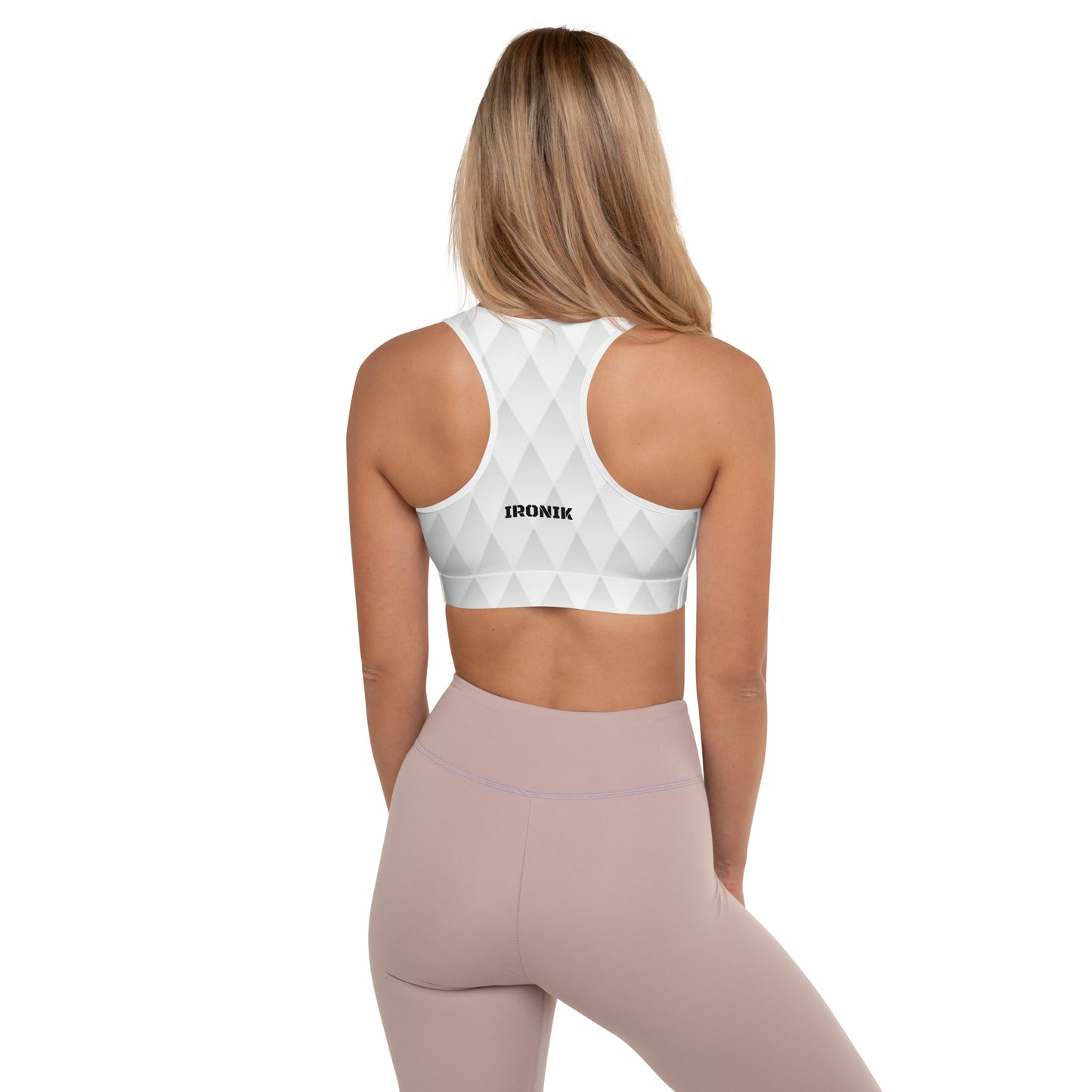 Sport Bra Blanco Geométrico