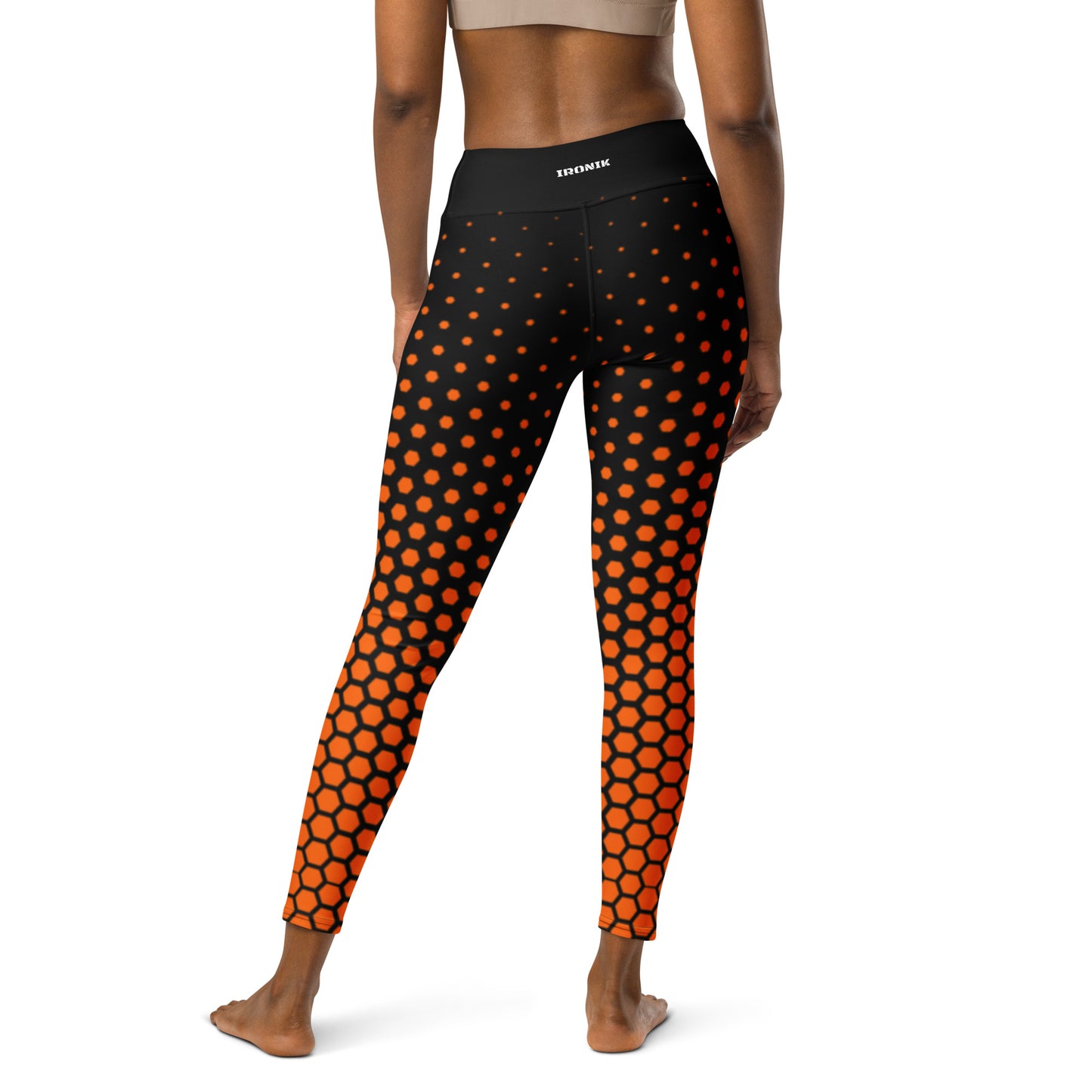 Leggings Polígono Naranja