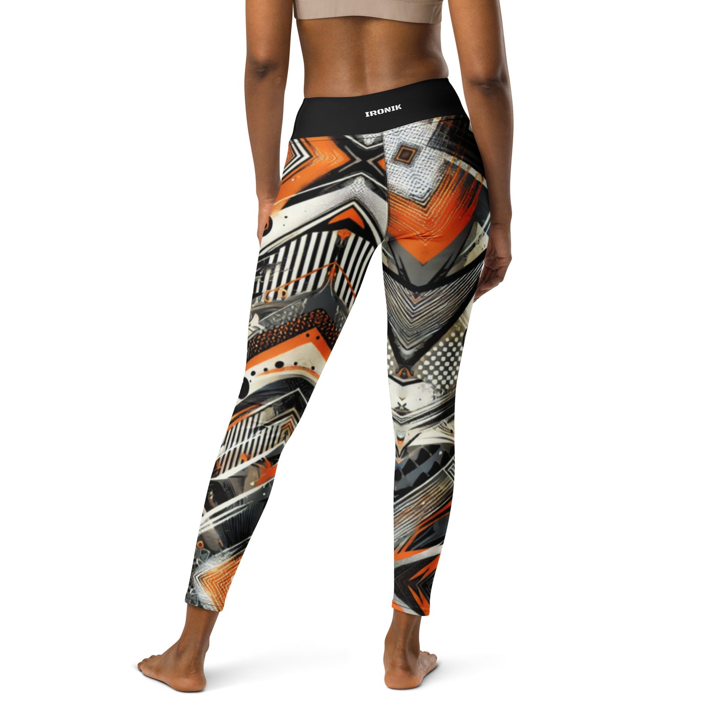 Leggings Abstracto Naranja