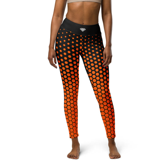 Leggings Polígono Naranja