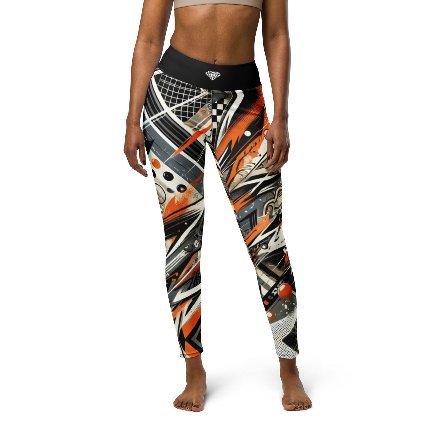 Leggings Abstracto Naranja