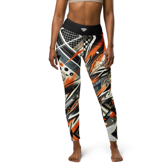 Leggings Abstracto Naranja