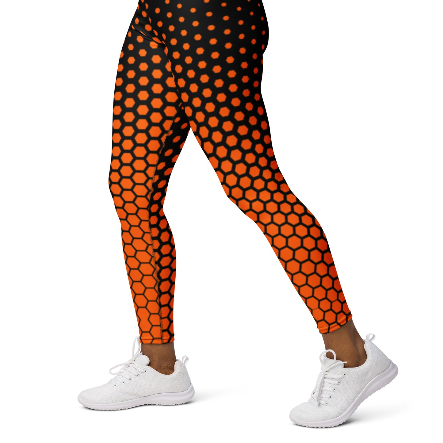 Leggings Polígono Naranja