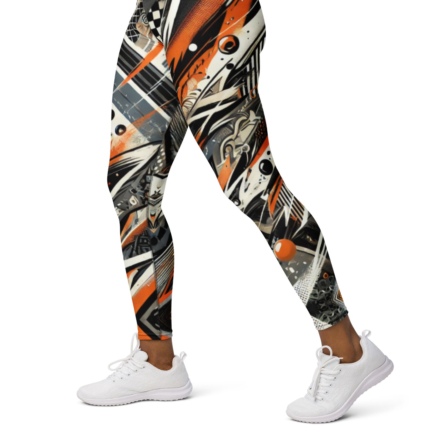 Leggings Abstracto Naranja