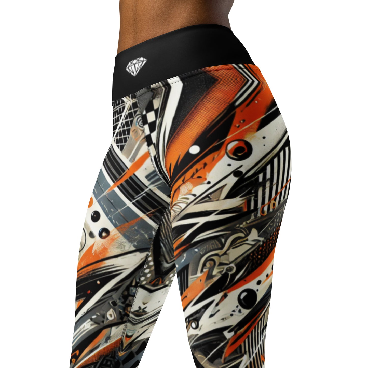 Leggings Abstracto Naranja